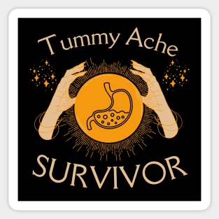 Funny Tummy Ache Survivor Sticker